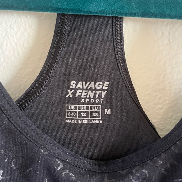 Black Racerback Sports Bra - Picture 3 of 8